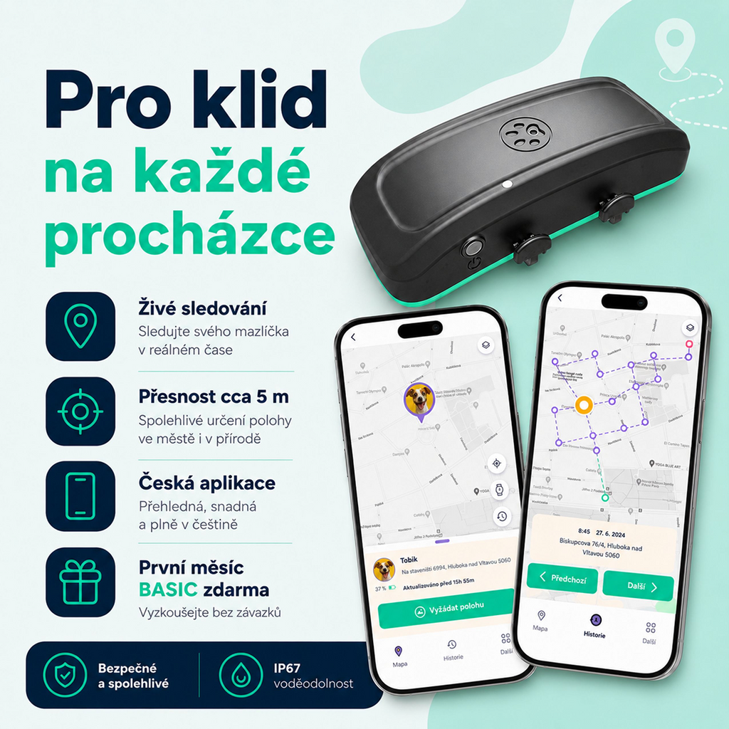 PetsToGo One – GPS tracker pro psy