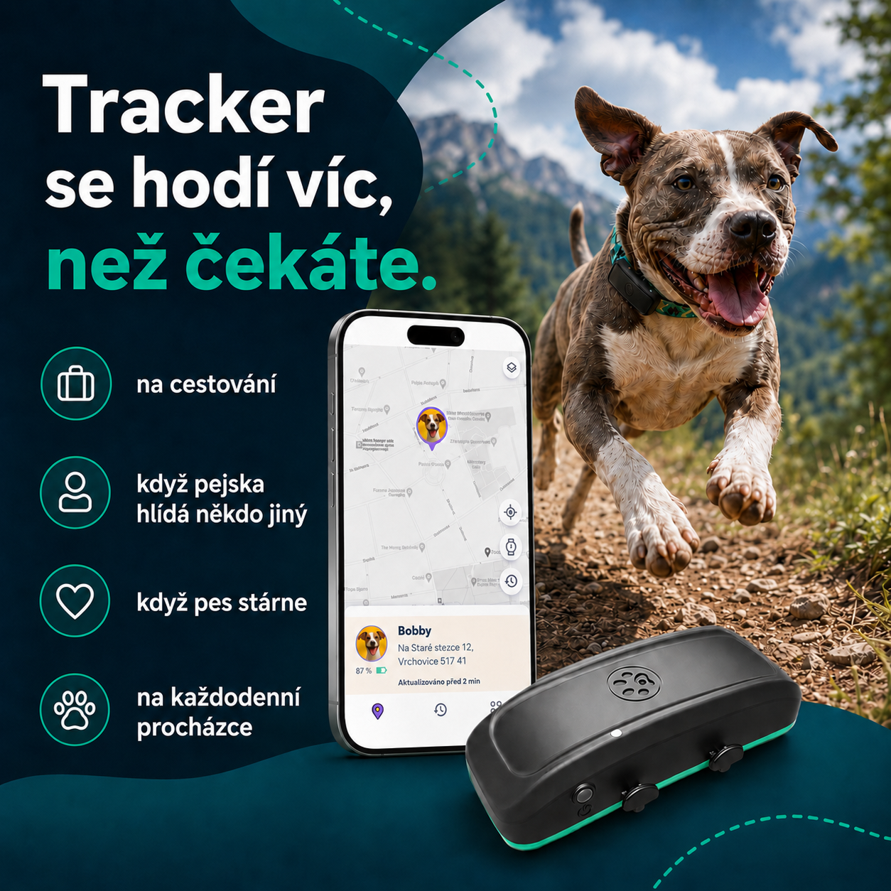 PetsToGo One – GPS tracker pro psy