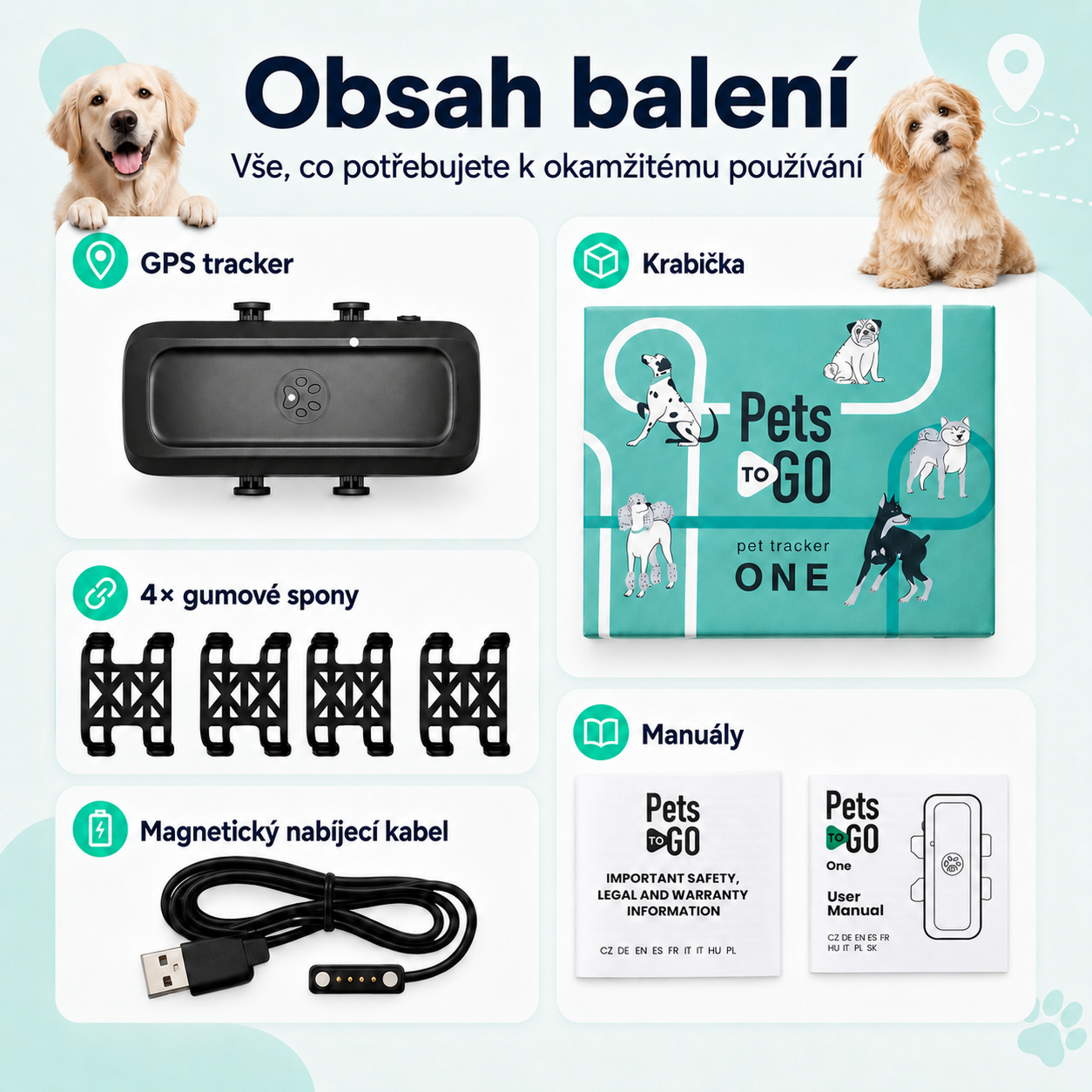 PetsToGo One – GPS tracker pro psy